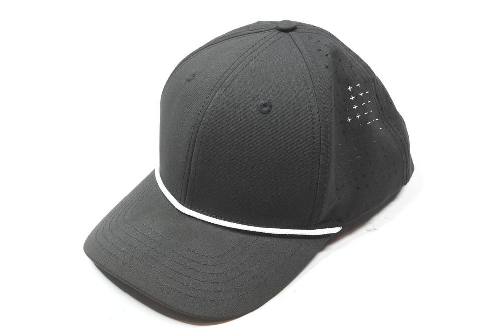 UNRL Mid Pro Rope Snapback Hat Mens OSFA Black Vented Golf Active